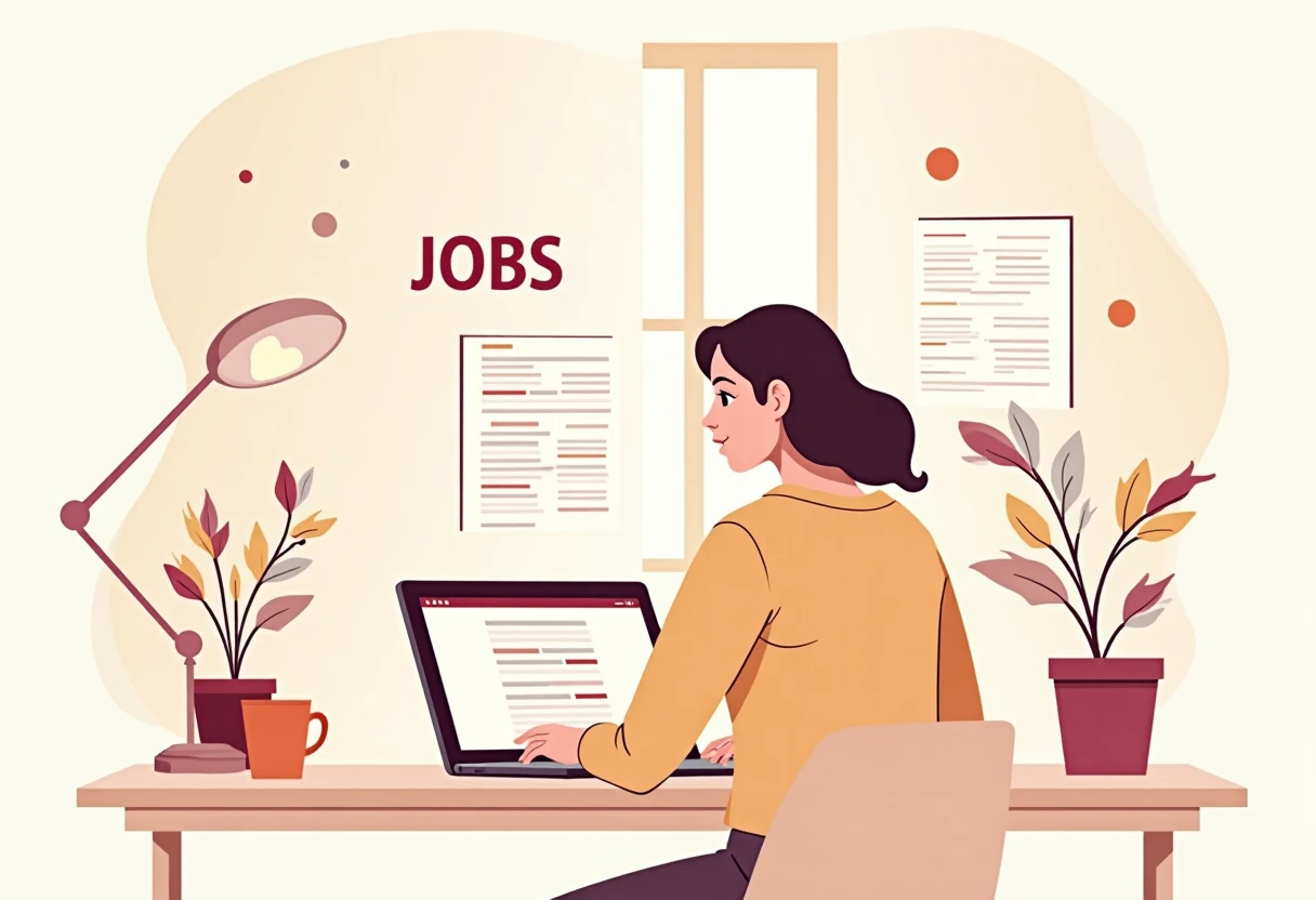 Remote job search at home