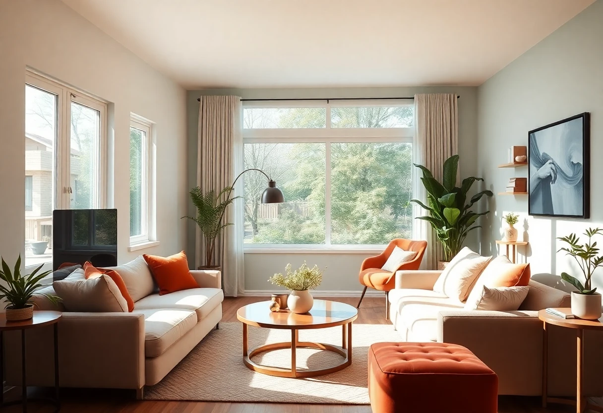 Urban apartment living space