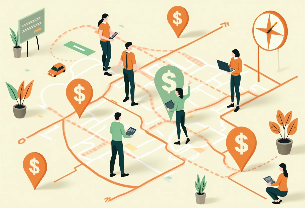 Sales job opportunities map