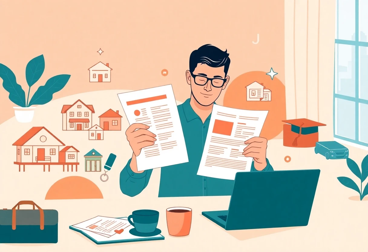 Reviewing loan options