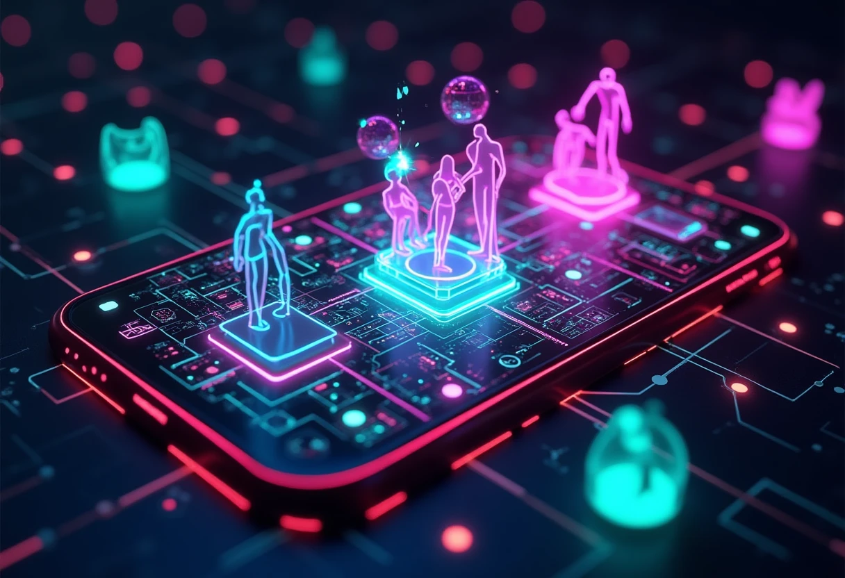 Community network abstract illustration