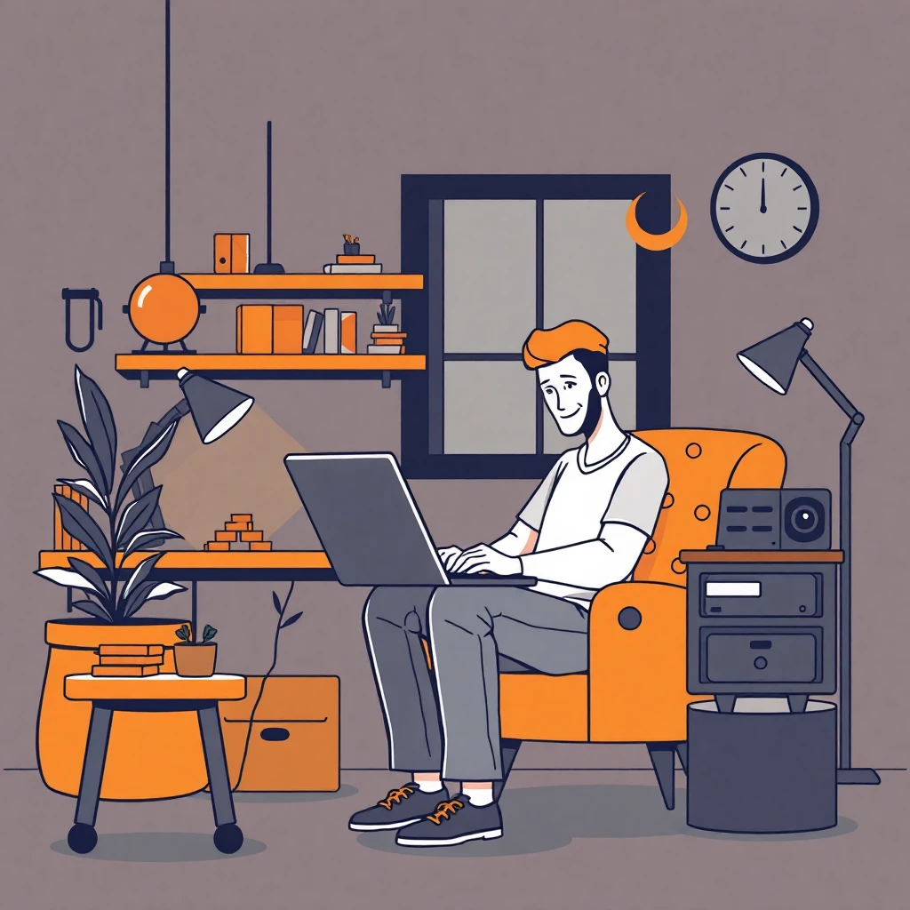 Remote work setup