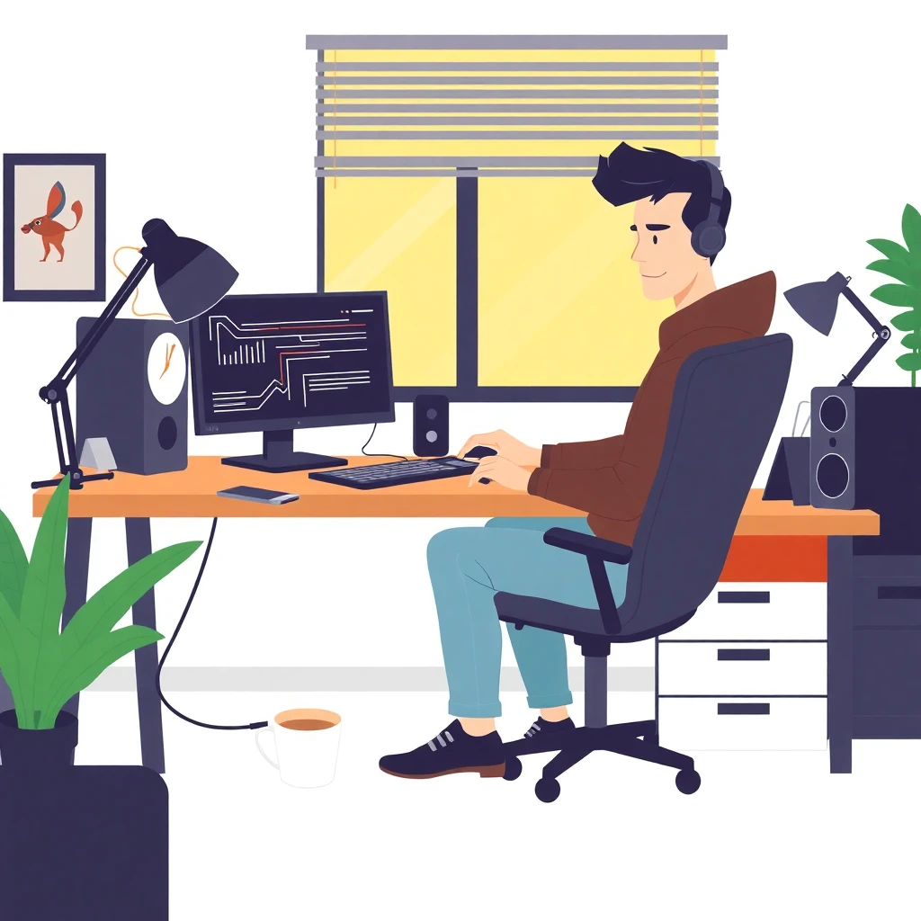 Remote work setup