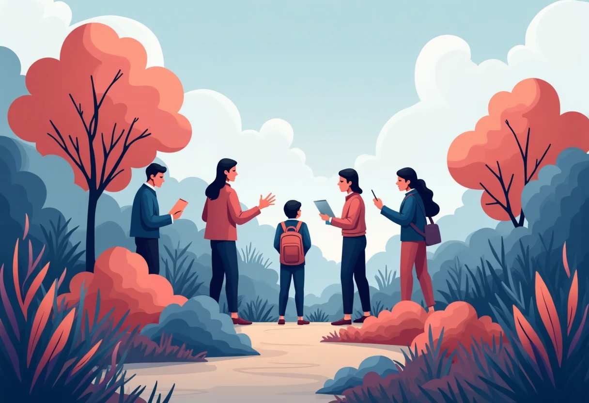 Outdoor teaching session