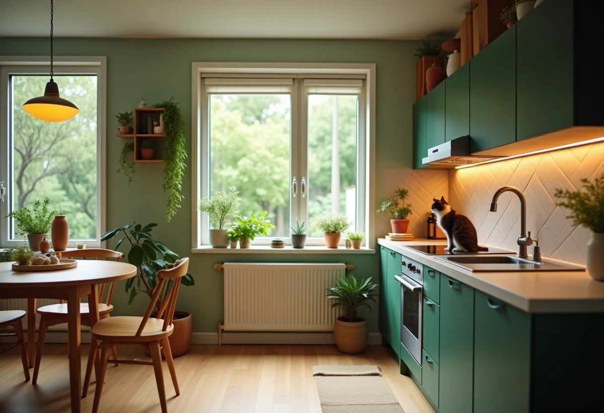 Pet-friendly rental kitchen