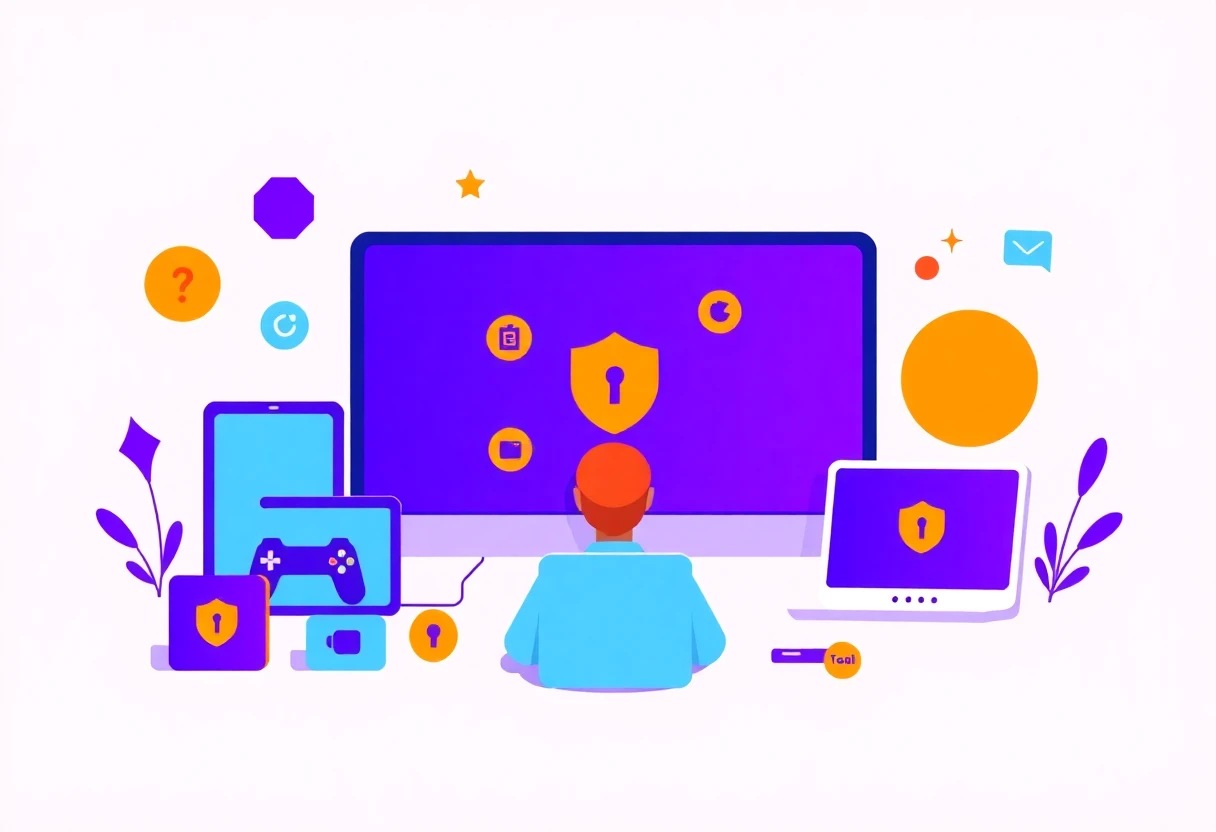 Digital security illustration