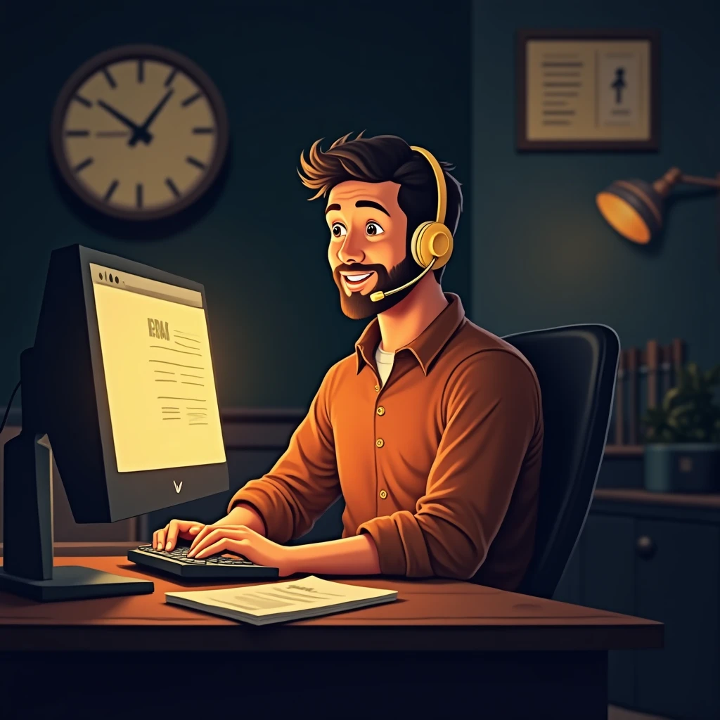 Ambiente relajado en un call center