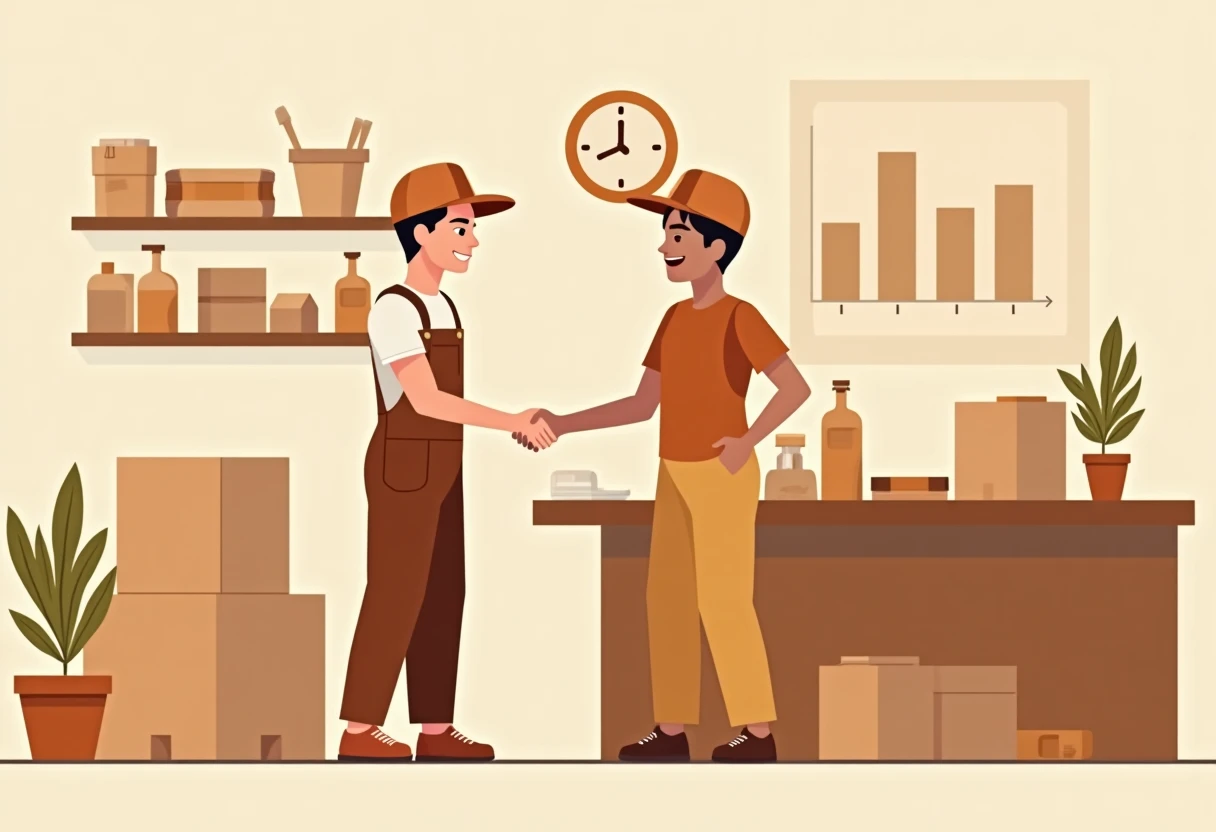 Asesor de ventas en acción