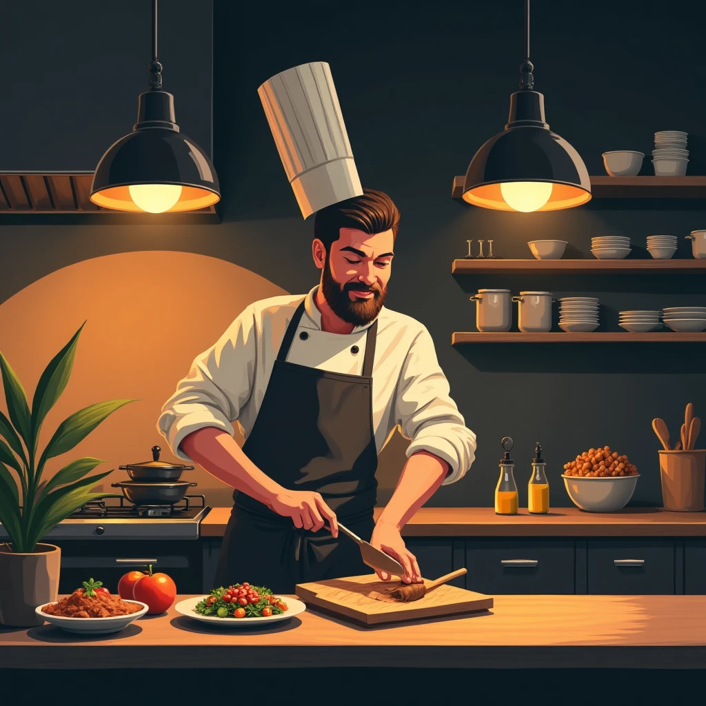 Cozinha sofisticada