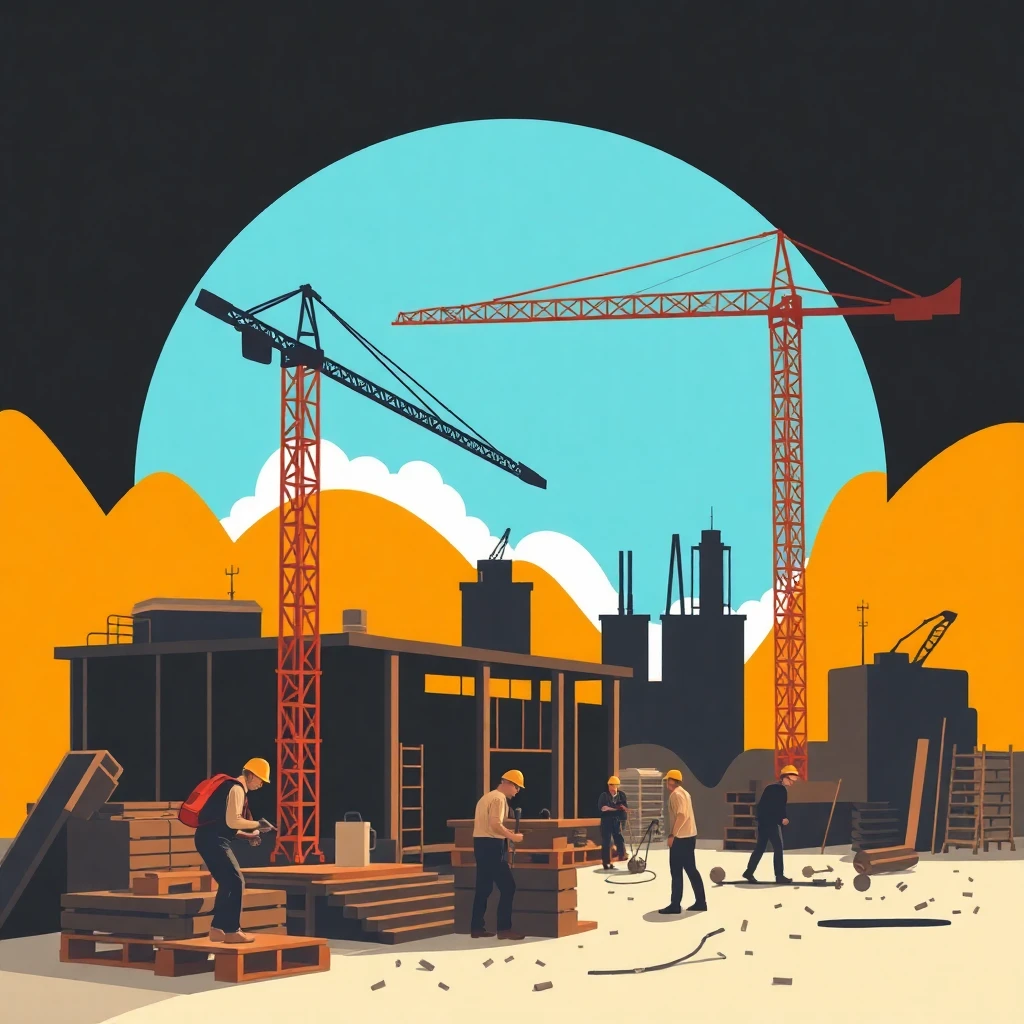 Active construction site