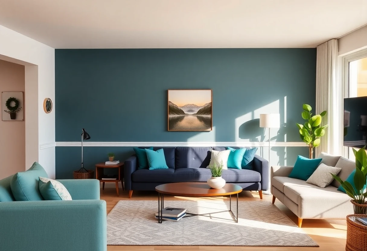 Salon d'un appartement moderne