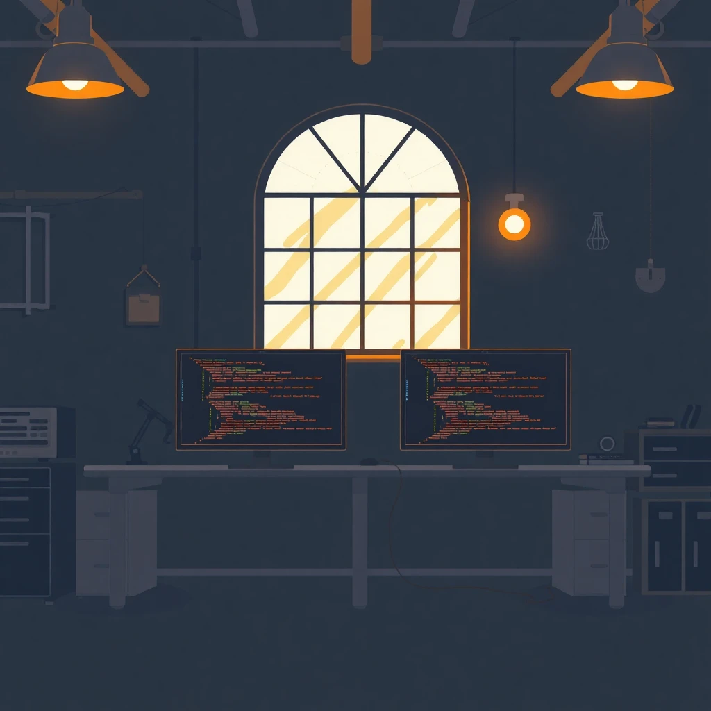 Modern workspace for a developer