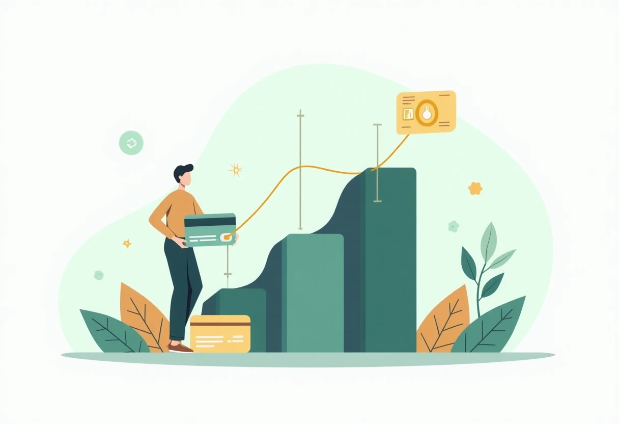 Financial growth illustration