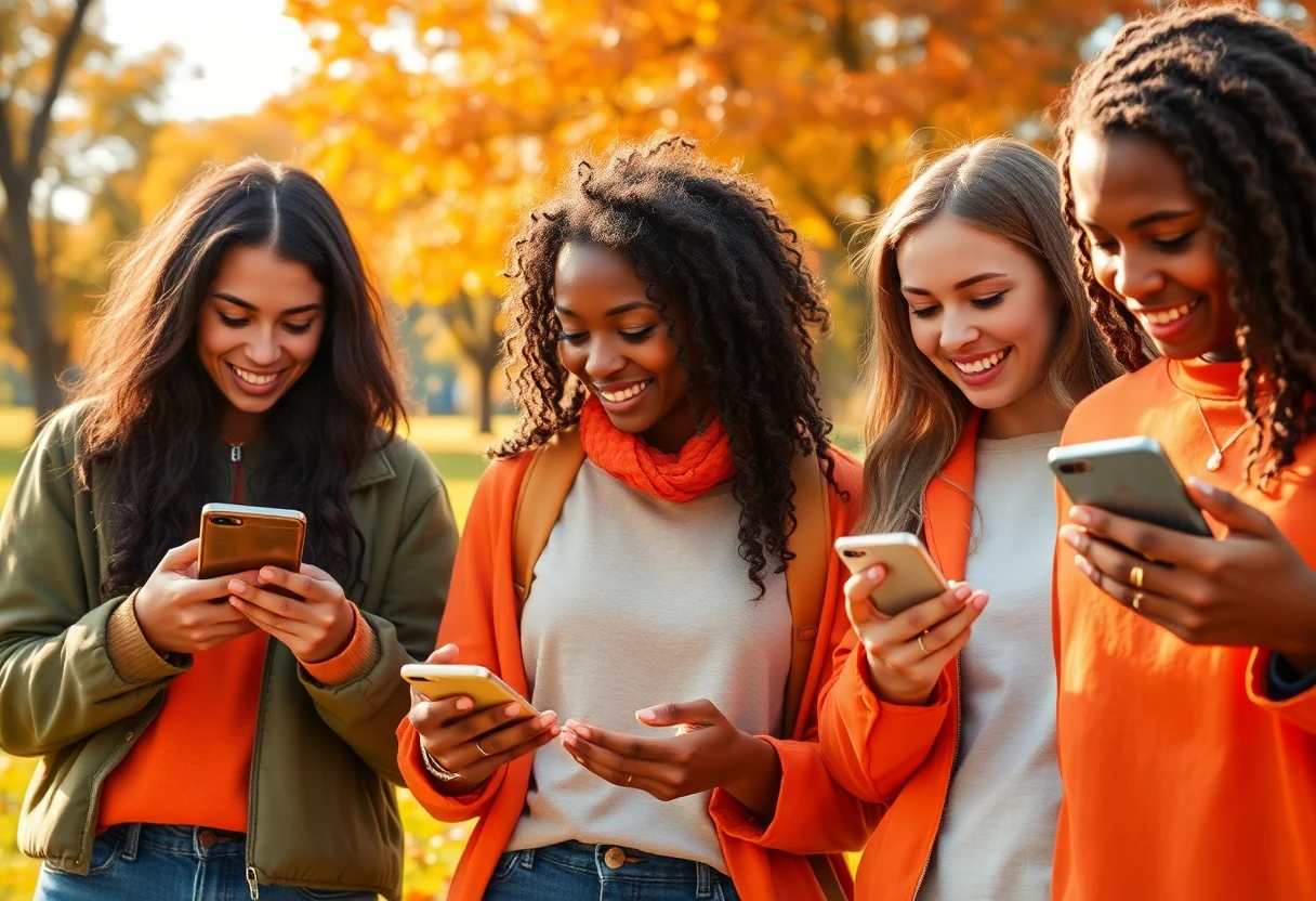 Using lifestyle apps outdoors