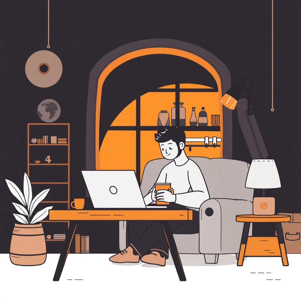 Remote work setup
