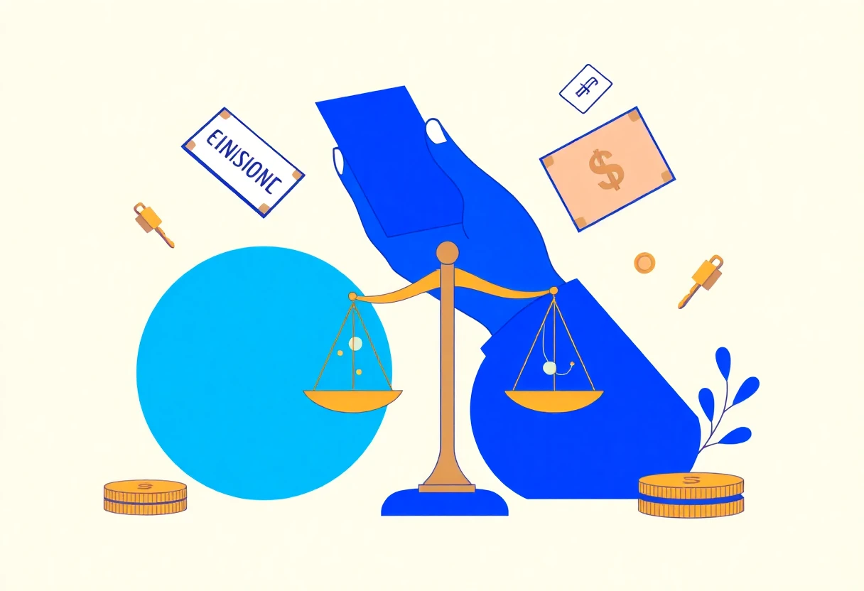 Illustration of financial decision-making