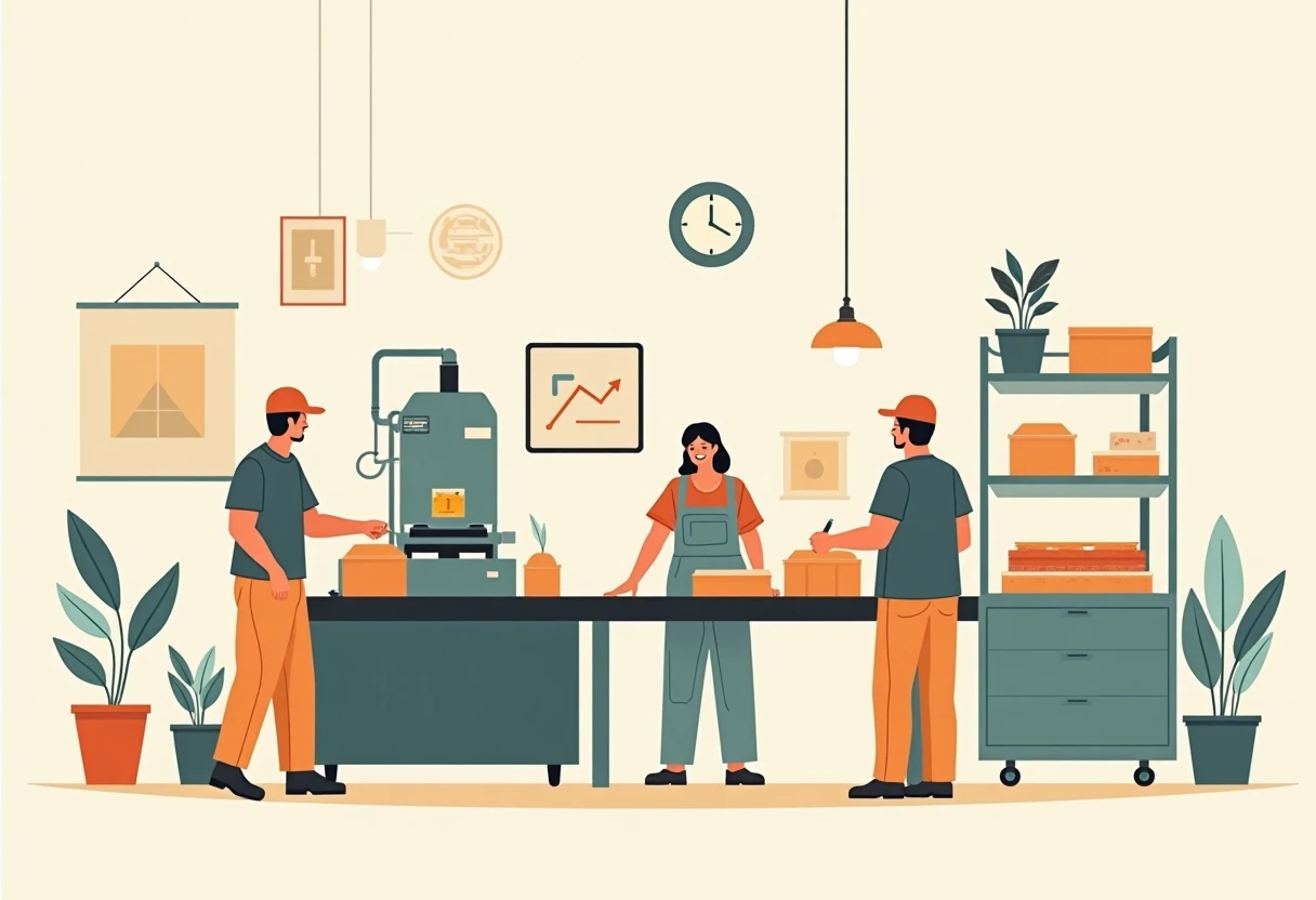 Ambiente de linha de produção