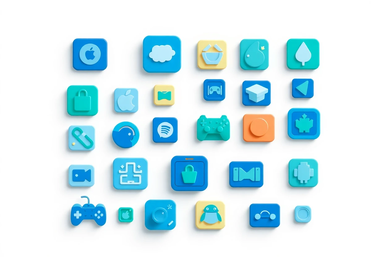 Mobile game icons