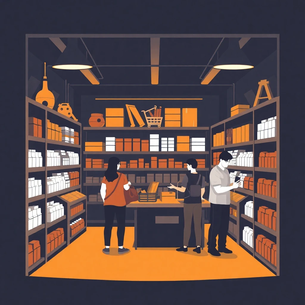 Ambiente de tienda retail