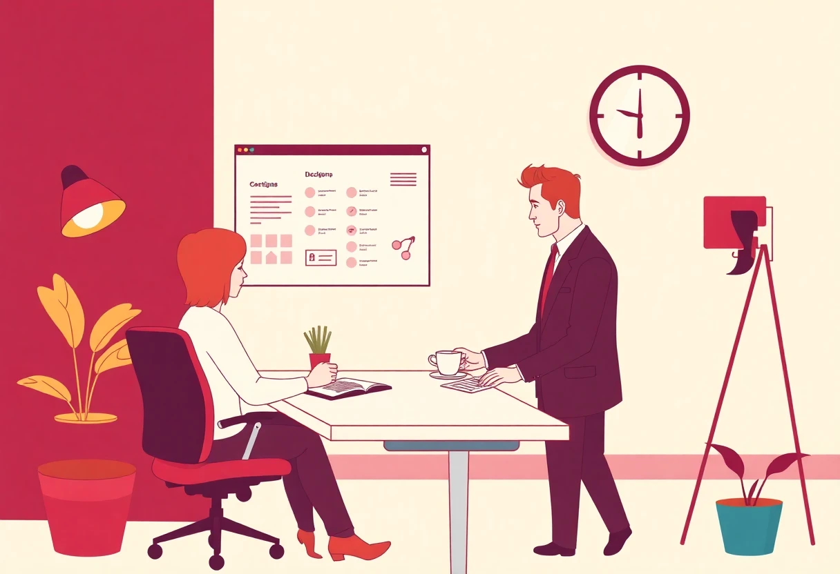 Revisando trabajos en el sector de ventas