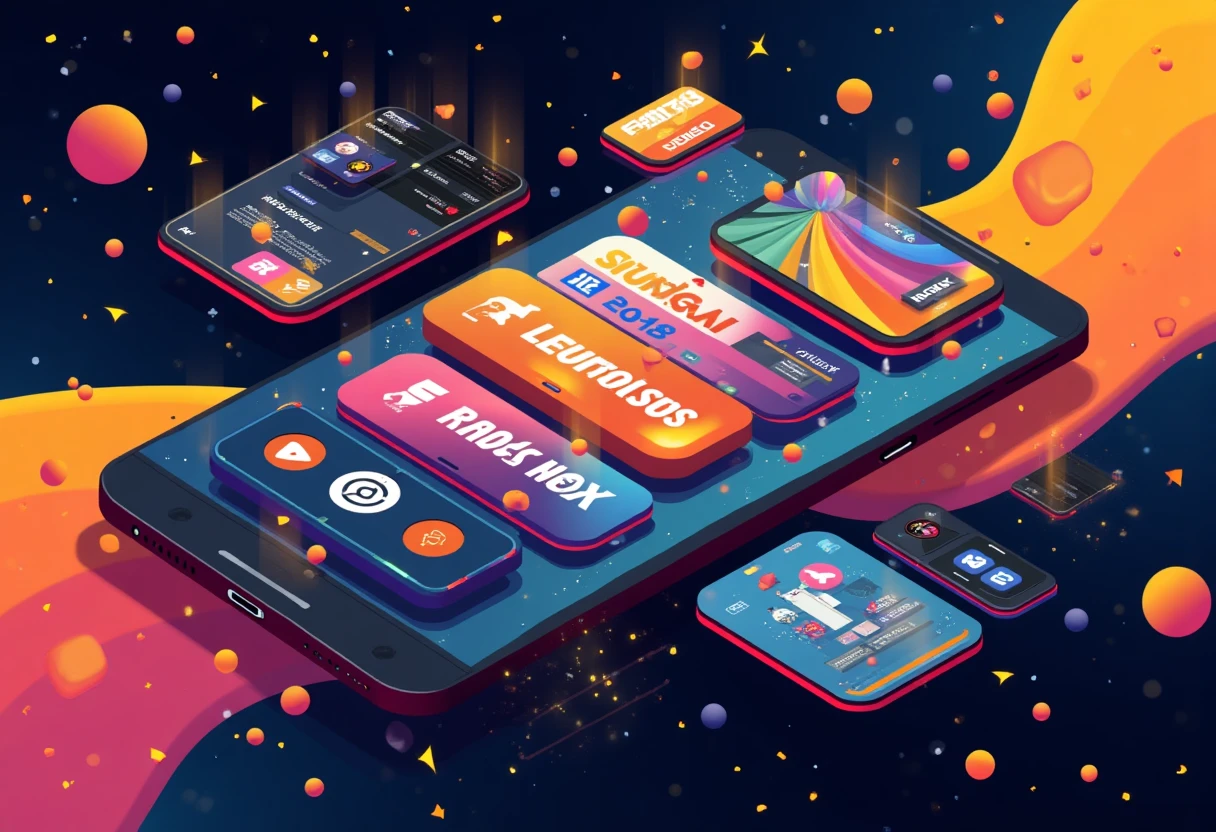 Abstract representation of streaming apps