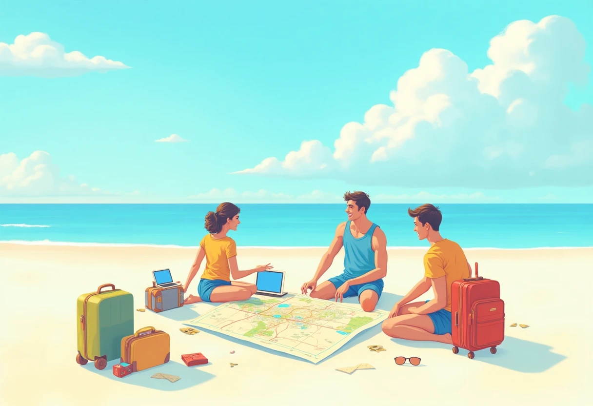 Planejamento de viagem para ilhas exóticas