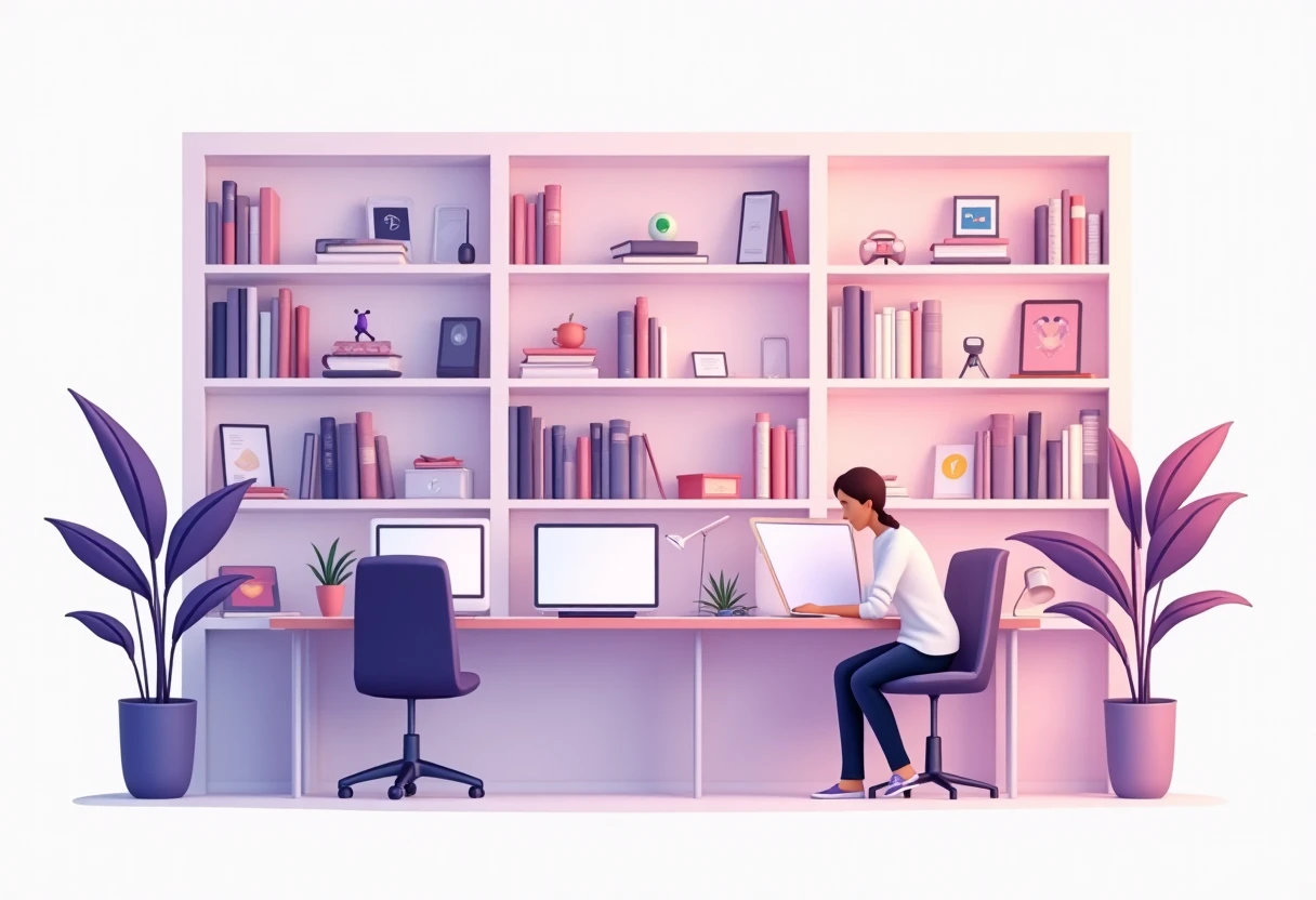 Illustrazione di app VPN su una mensola