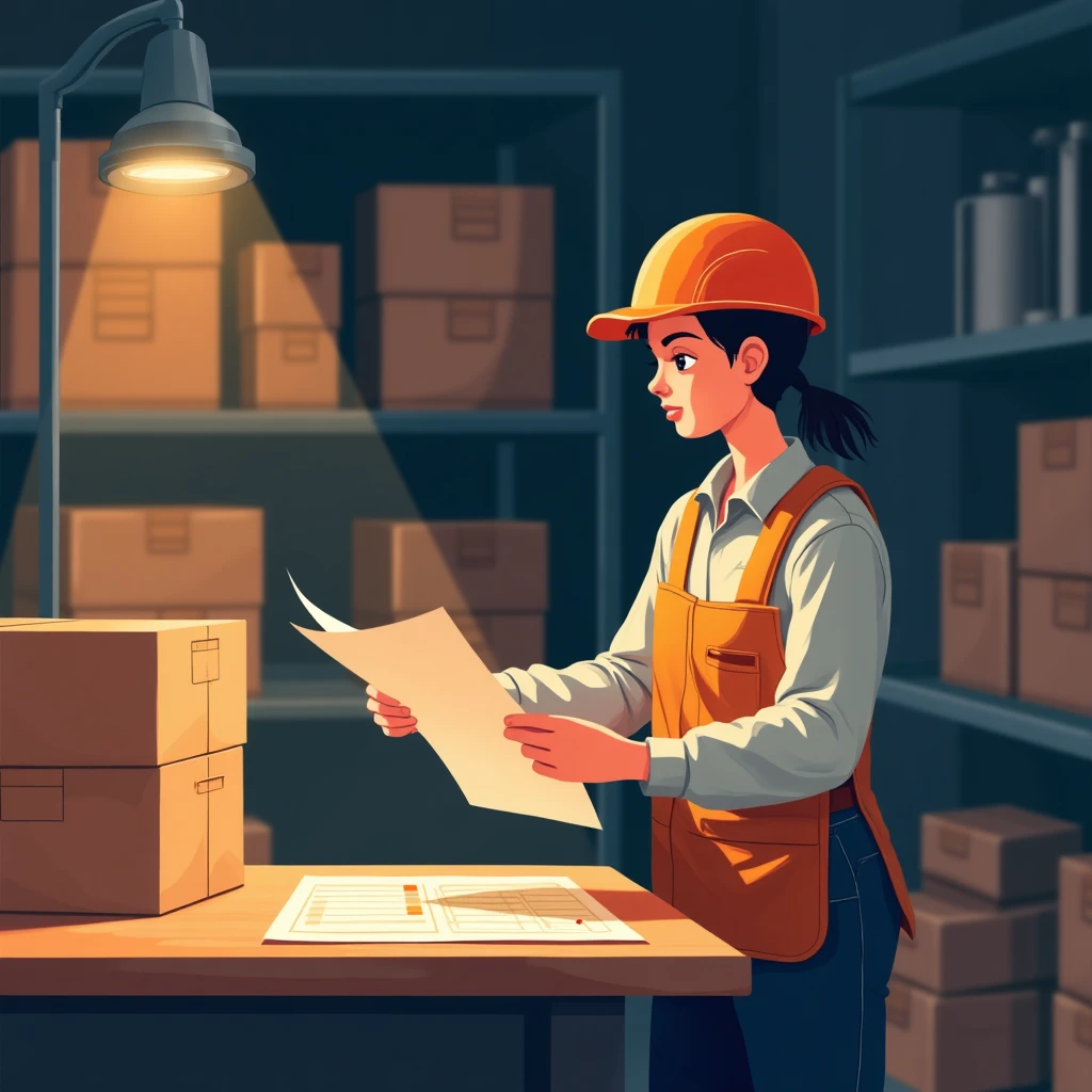 Inventory check in a warehouse