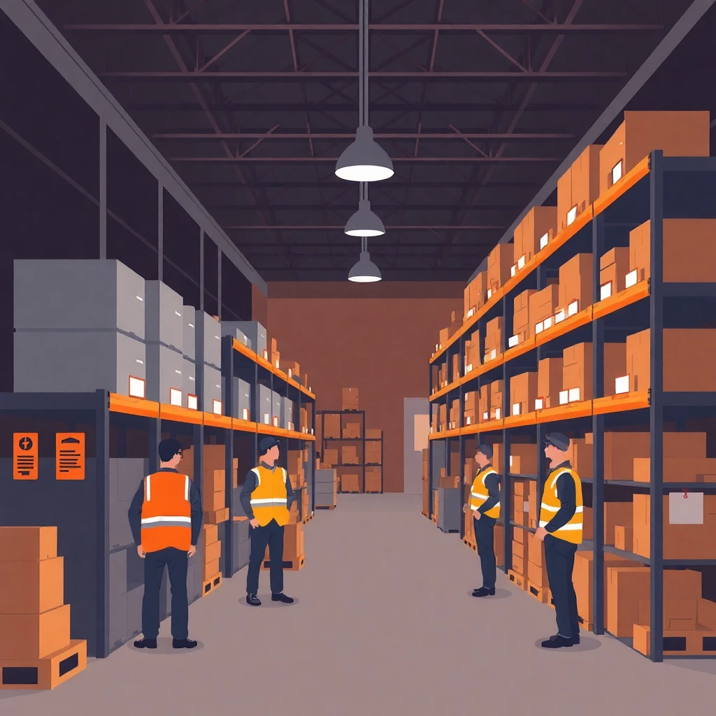 Efficient warehouse setup