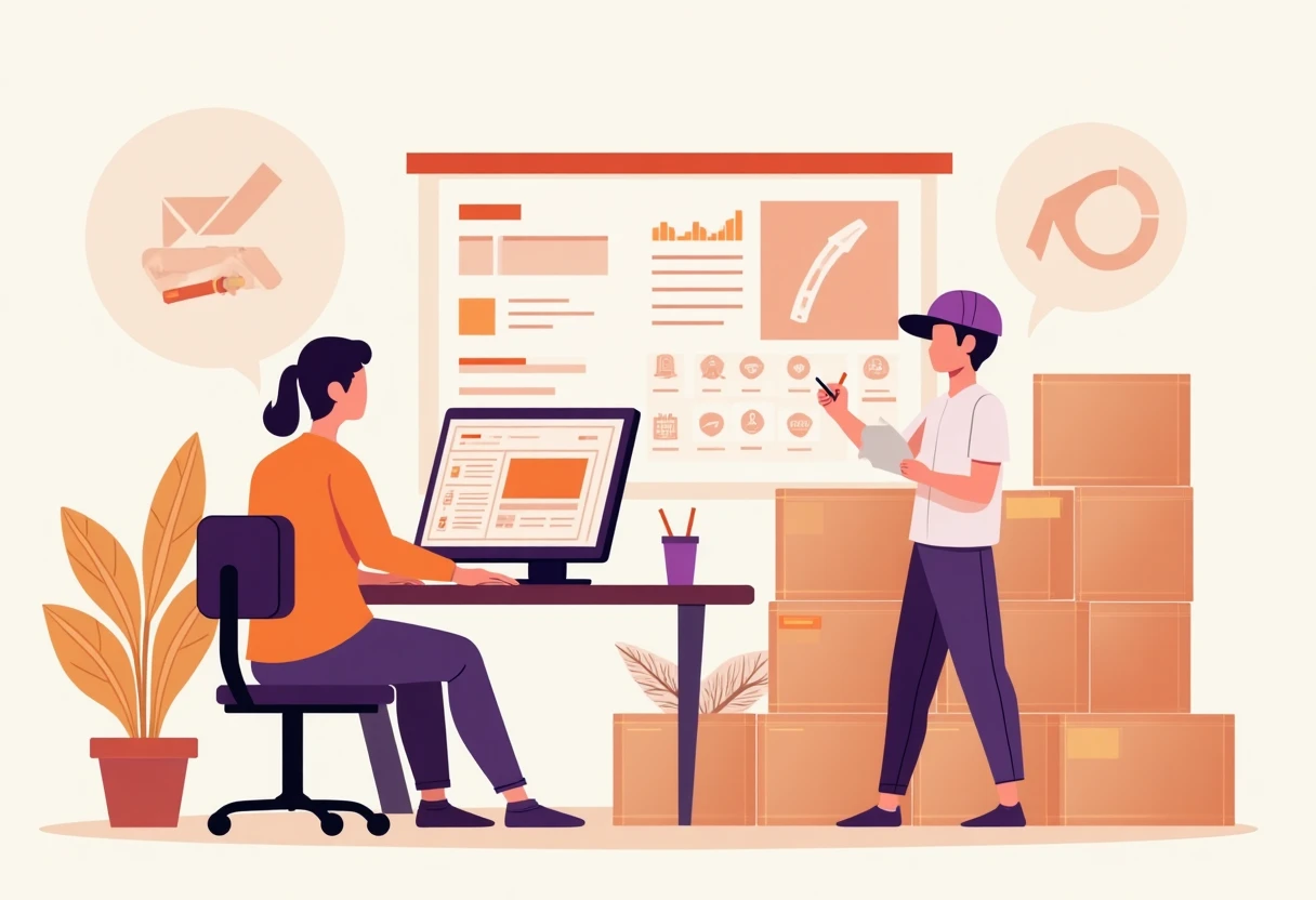Logistics admin workspace