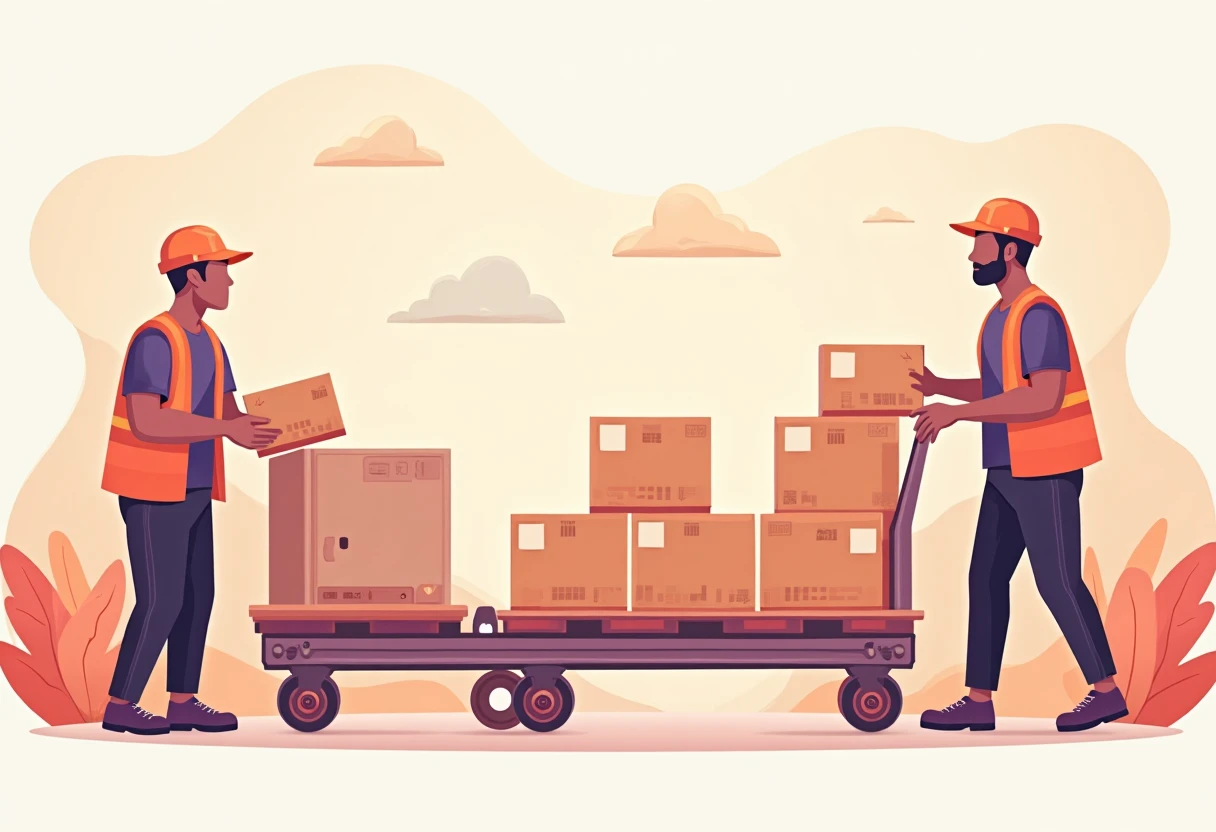 Warehouse logistics in action