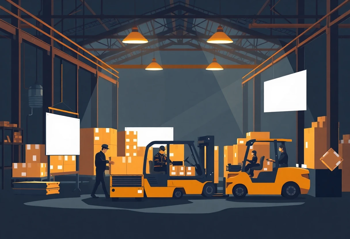 Warehouse in action