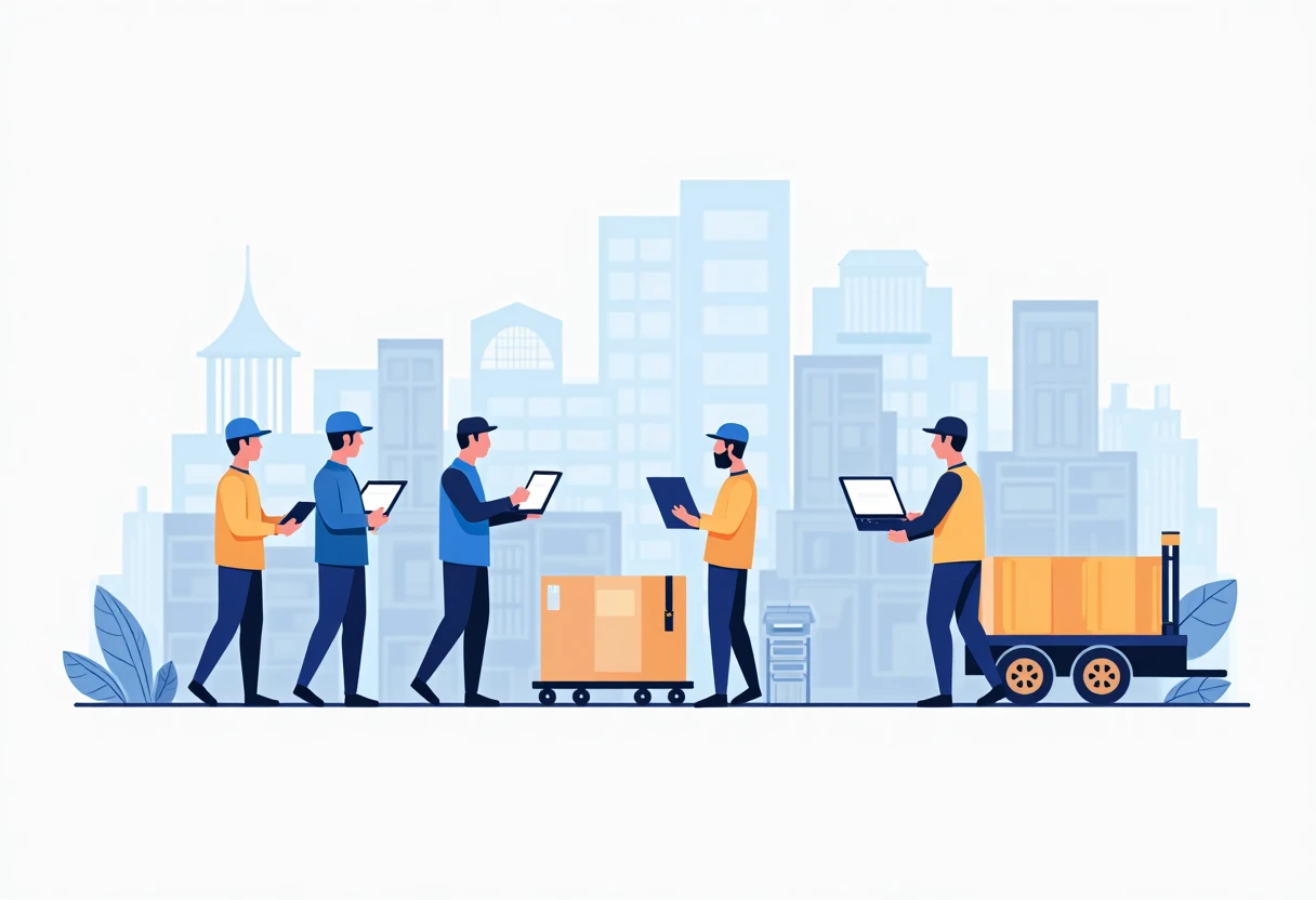 Warehouse teamwork