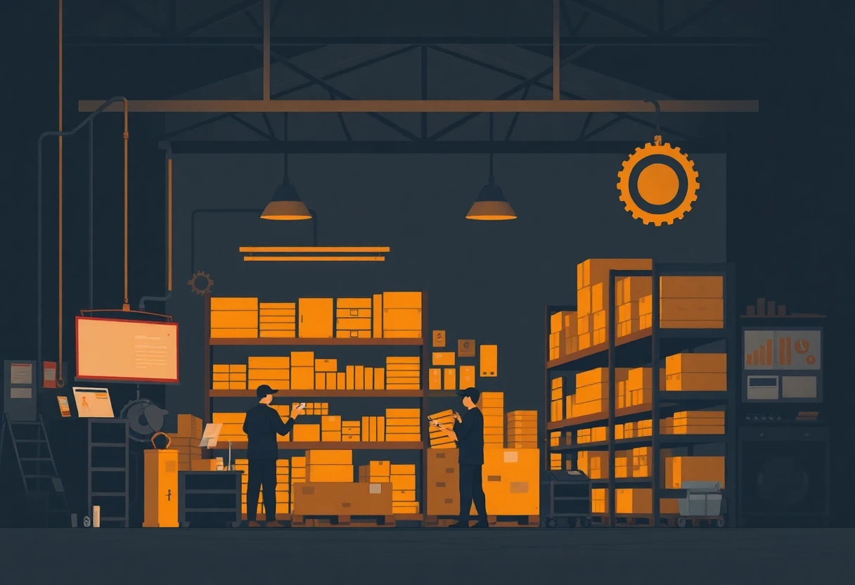 Warehouse logistics in action
