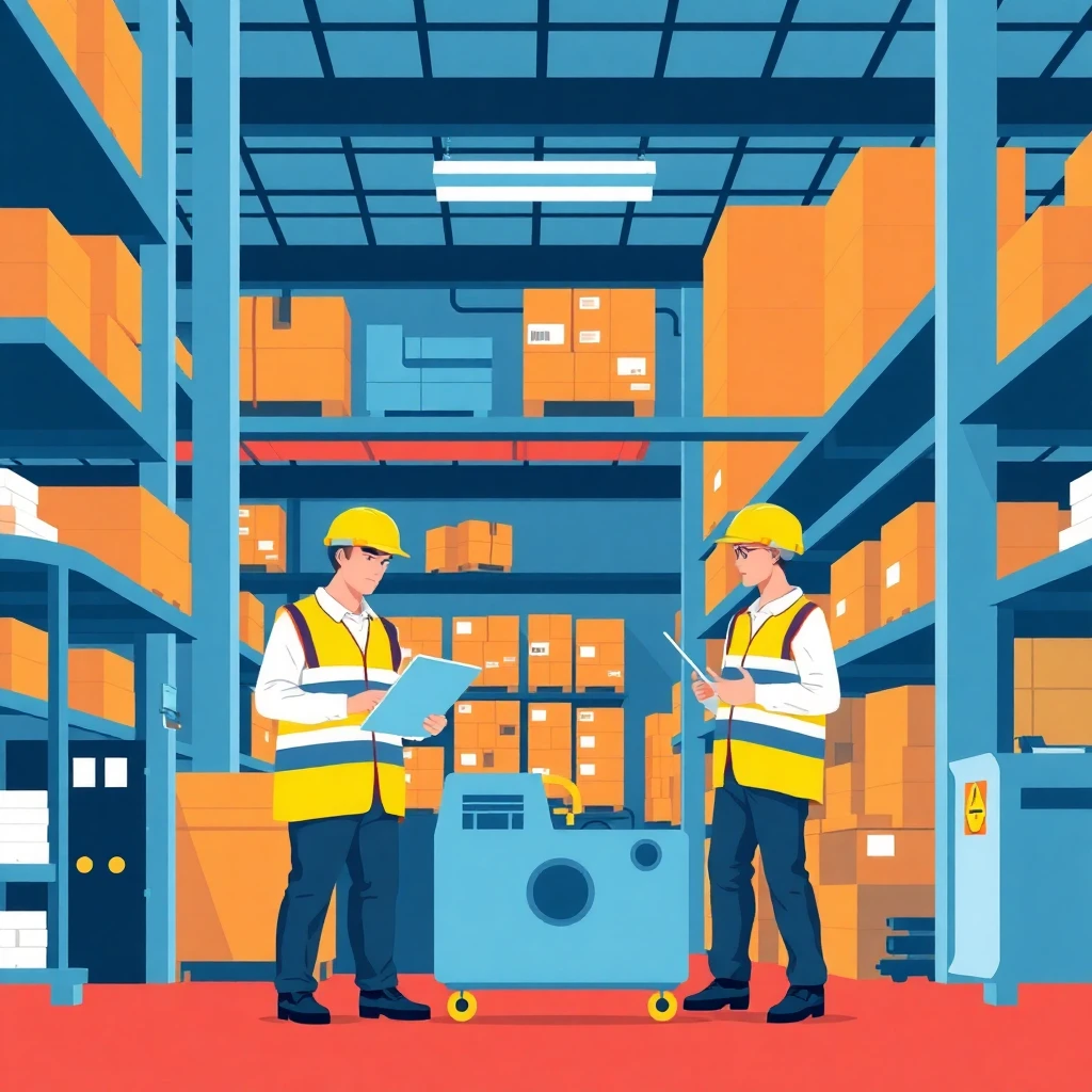 Warehouse with advanced tech