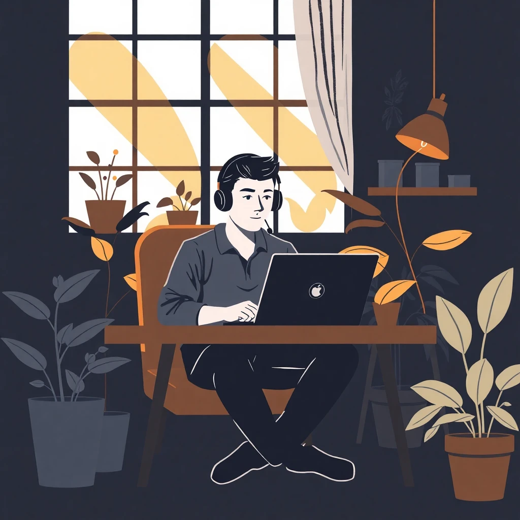 Remote work setup