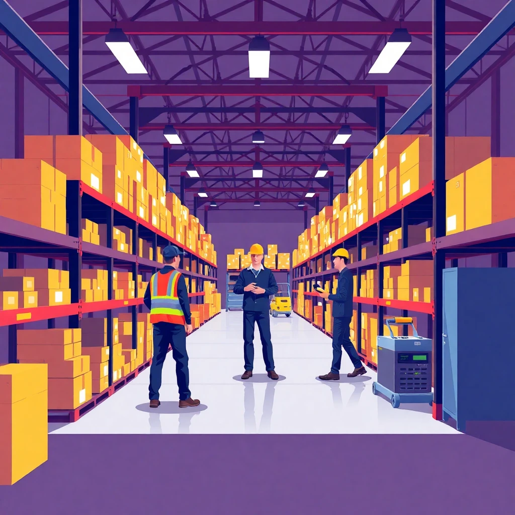 Modern warehouse setup