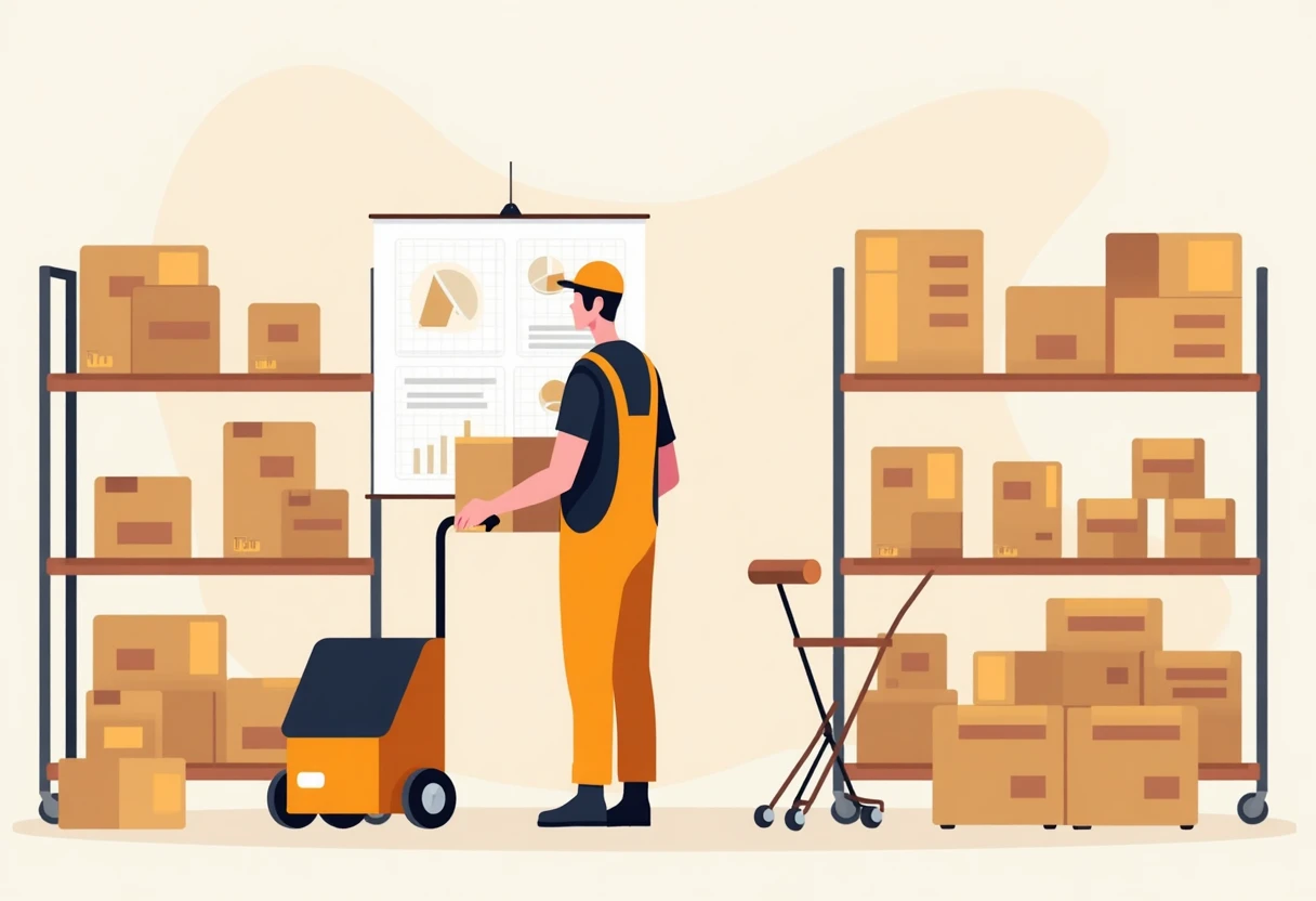Lagerarbeit im modernen Lager