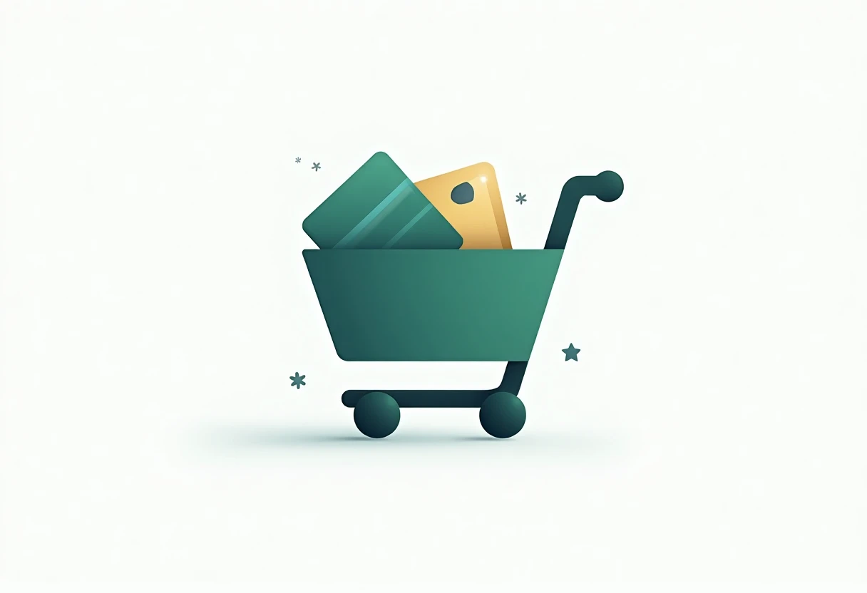 Shopping rewards credit card representation