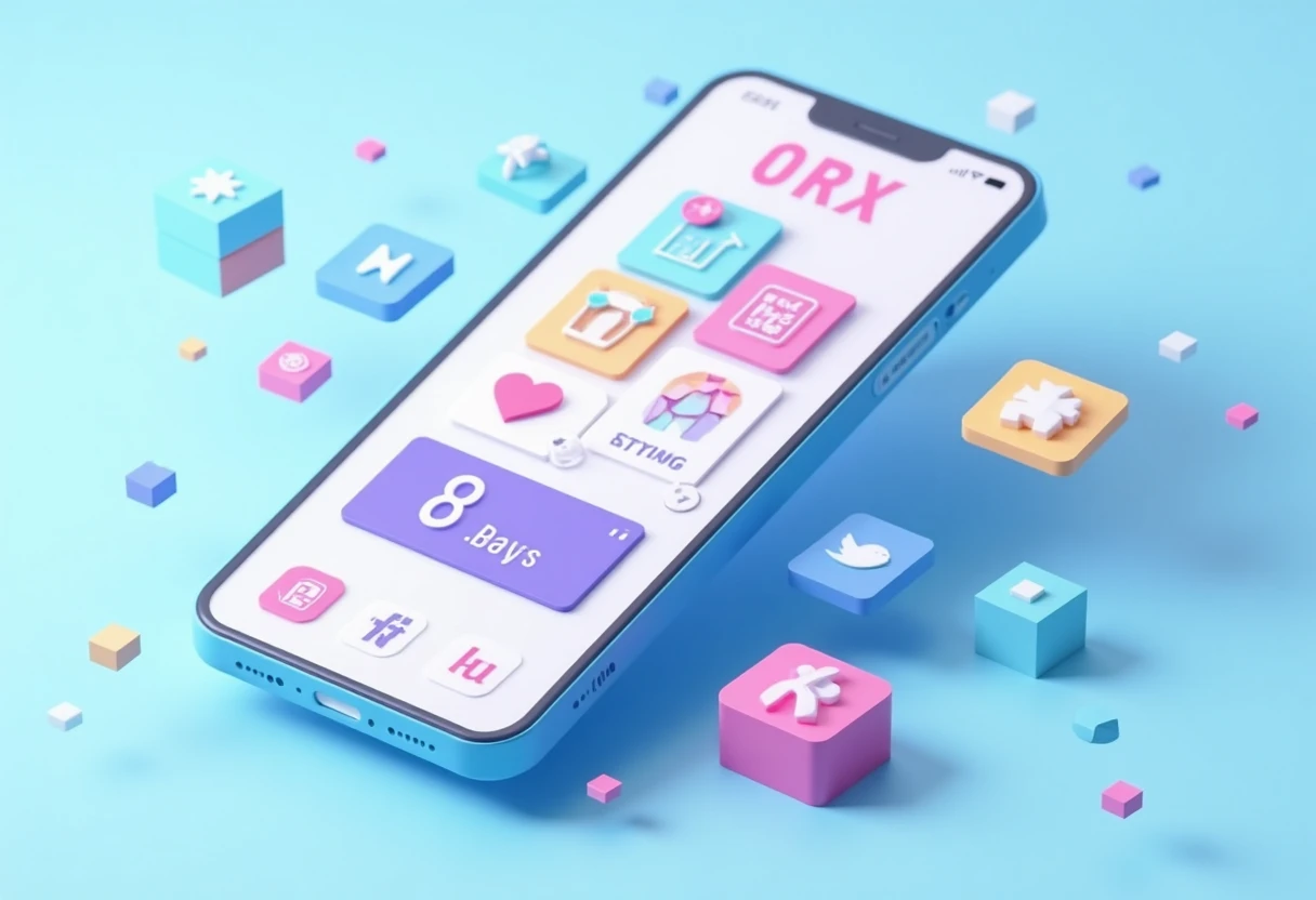 Trending social apps illustration