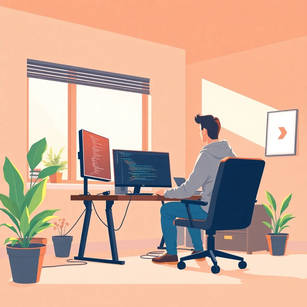 Remote work setup