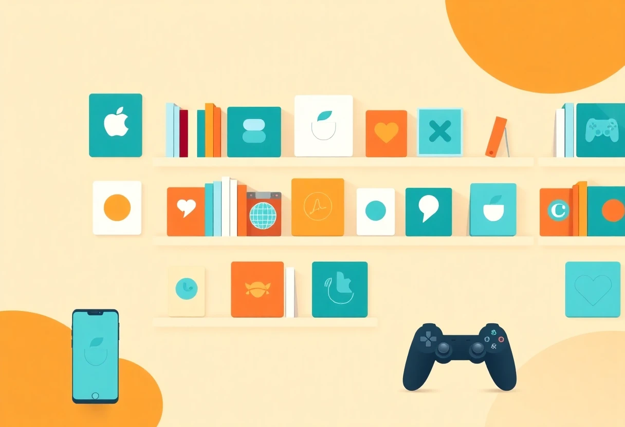 Curated app selection illustration
