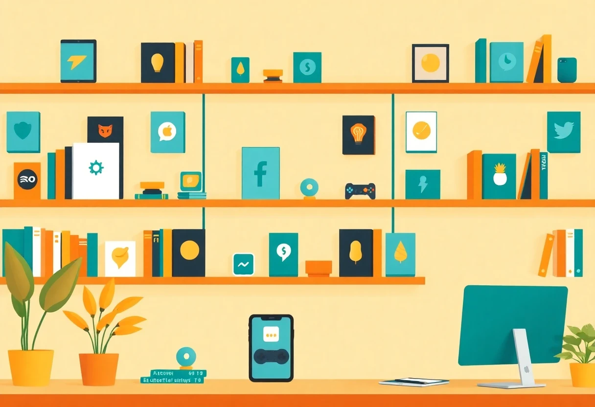 Premium app selection illustration