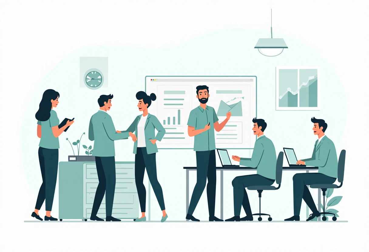 Customer service team collaboration