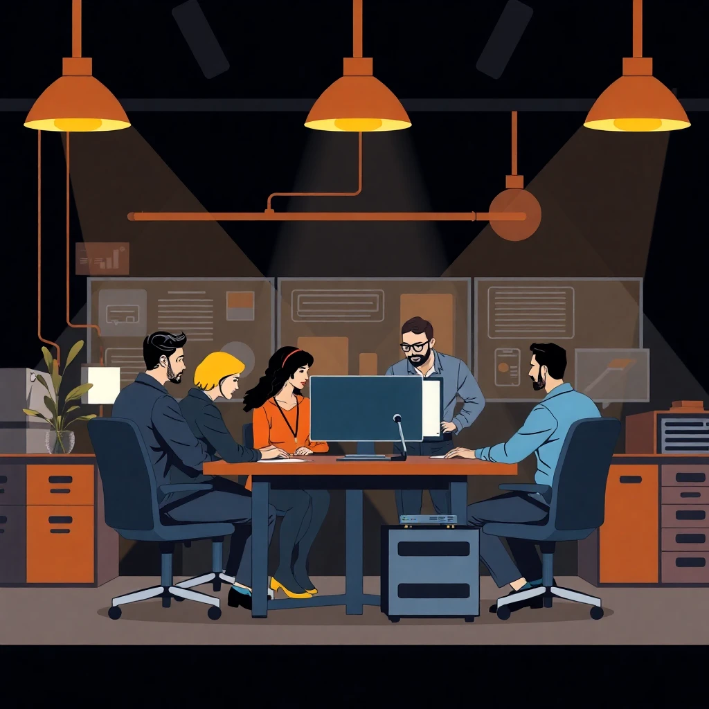 IT professionals collaborating