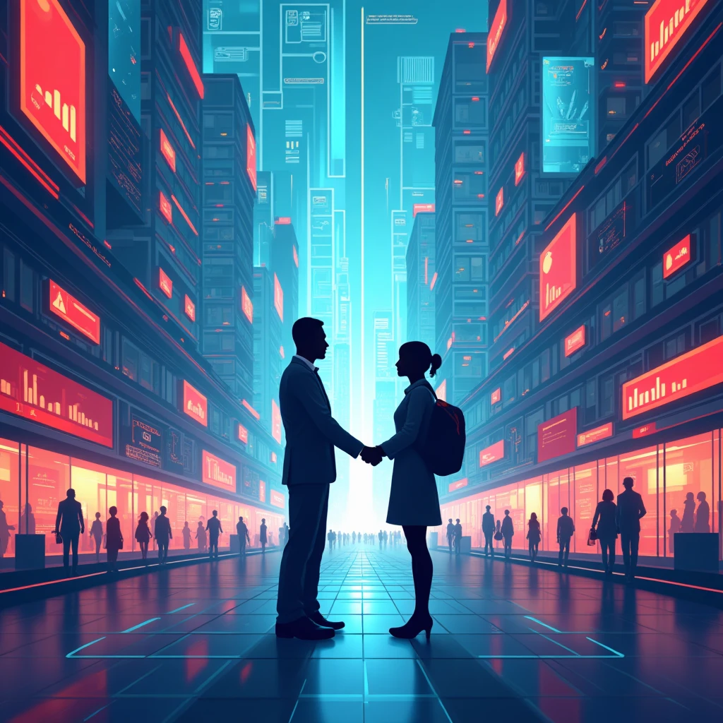 Futuristic cityscape