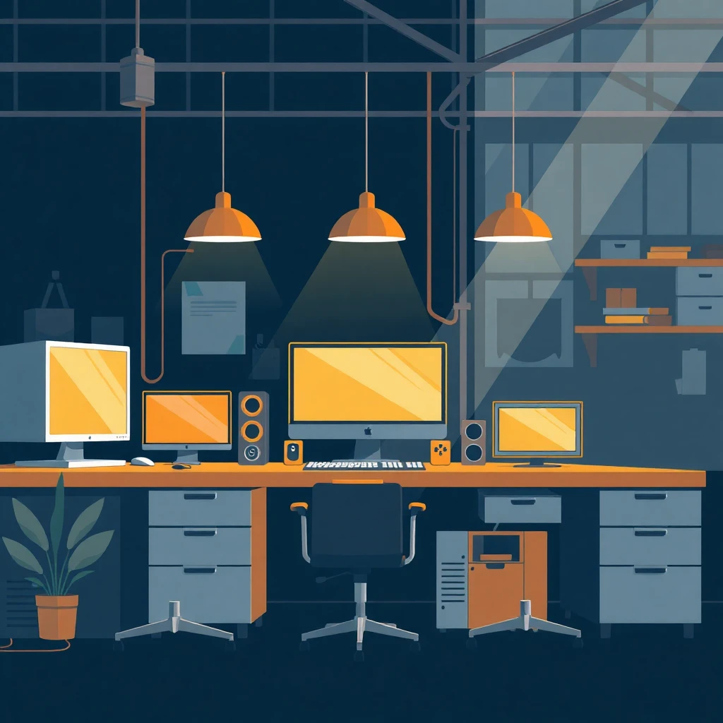 Budget tech workspace