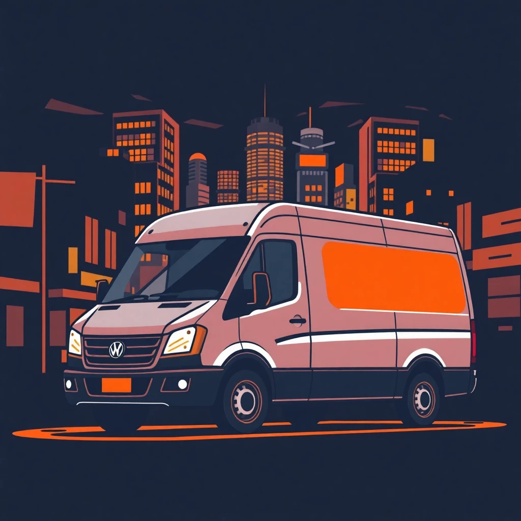 City delivery van