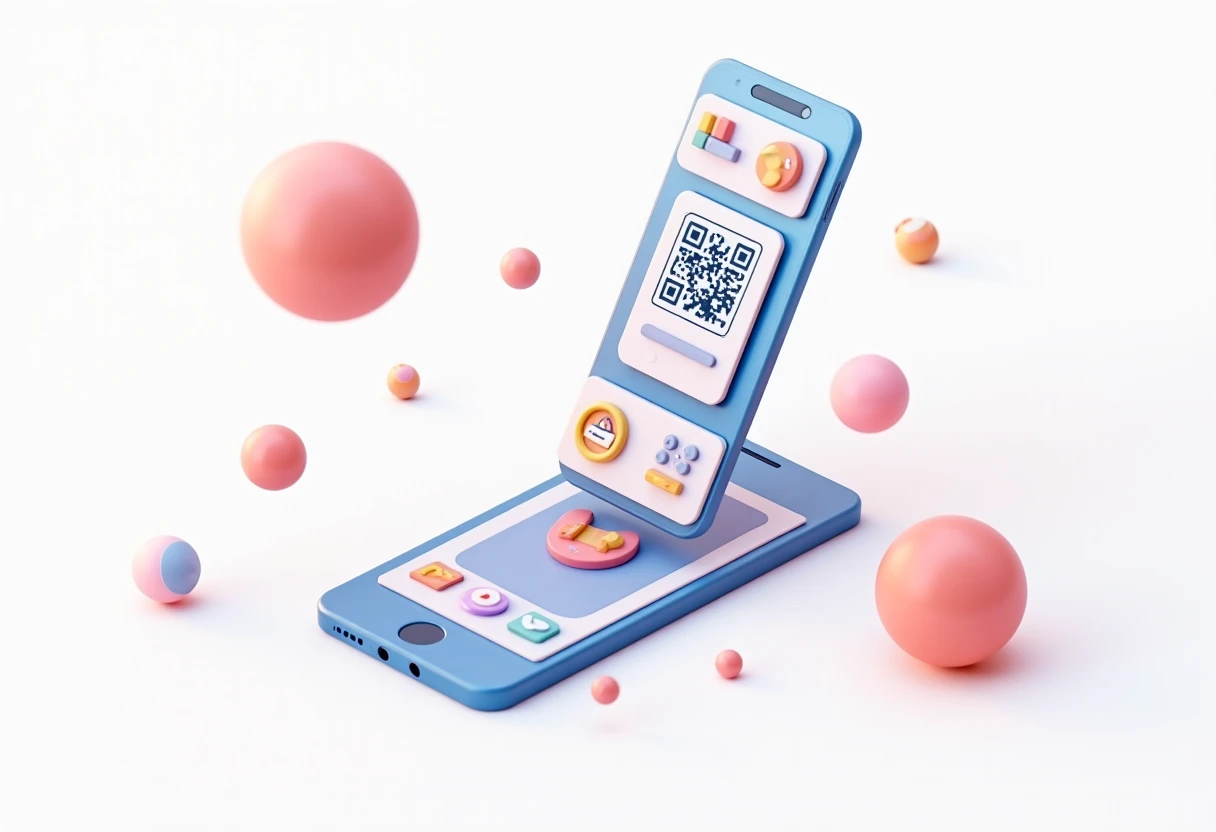 QR code app interface