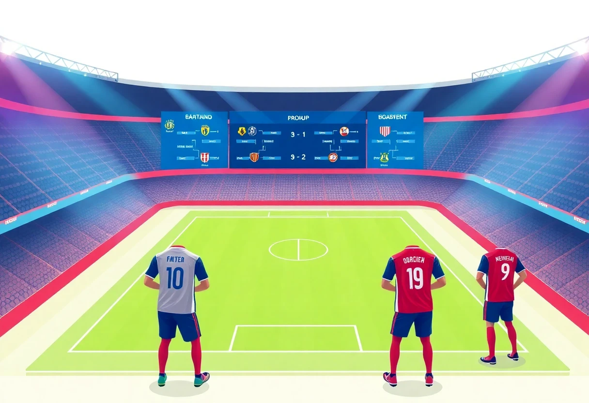 World Cup group standings graphic